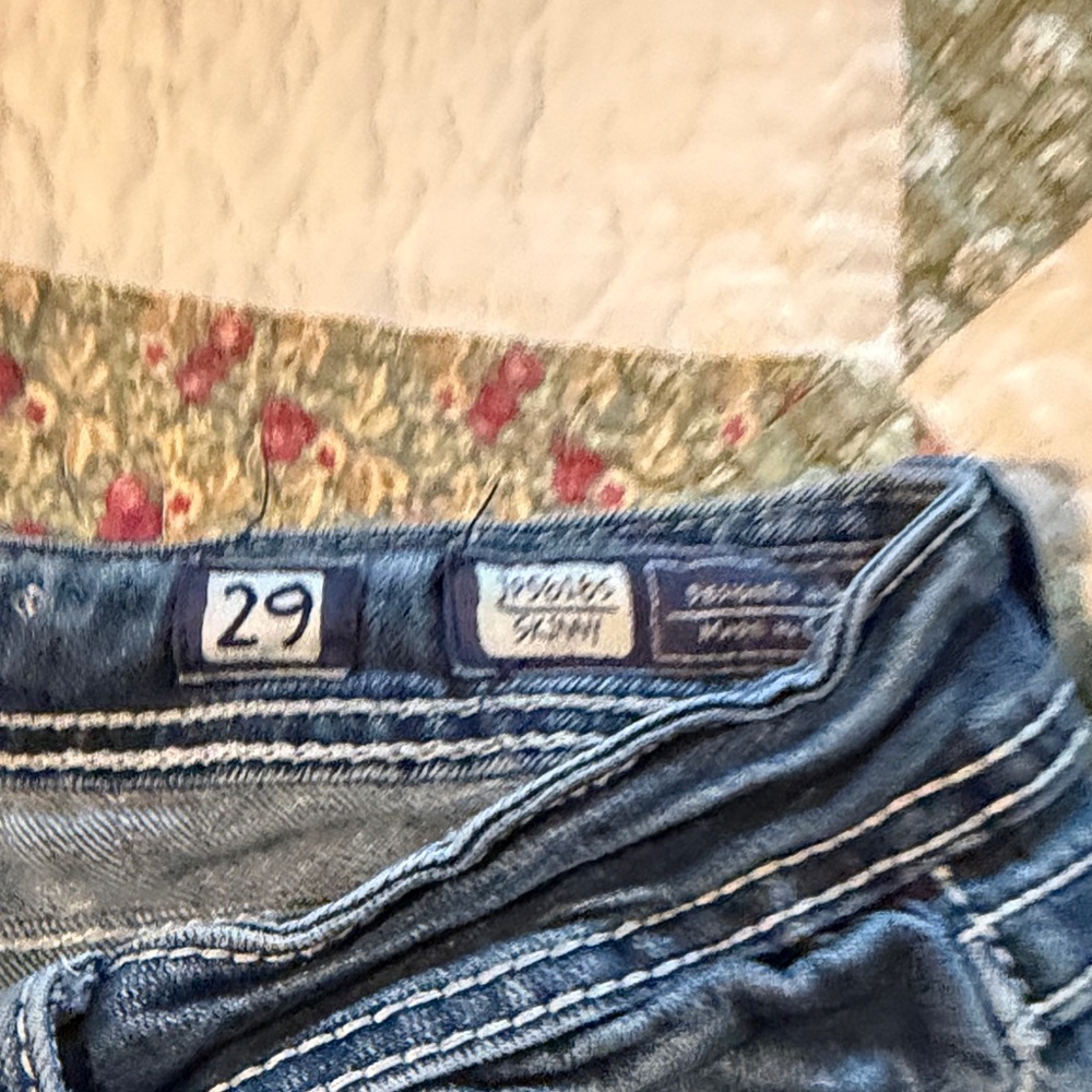 Miss Me Blue Boot Cut Jeans with Embellished Pockets - Picture 2 of 7